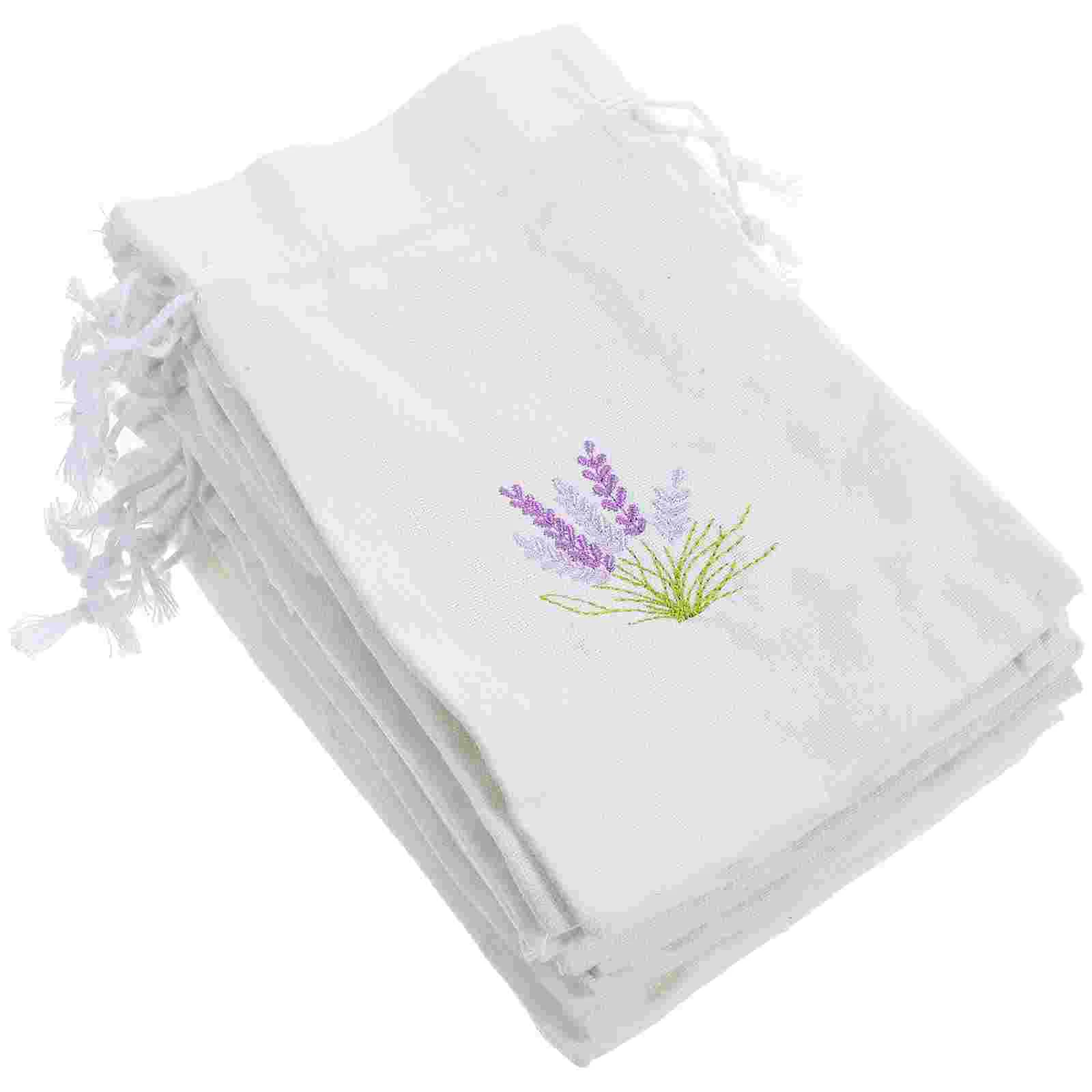 10 Pcs Clear Lavender Sachet Bag Handbag Organizer Bags Empty Wrapping Paper Snack Baggies Wardrobe