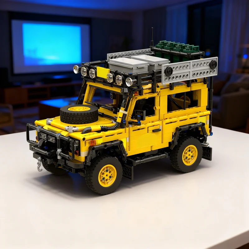2379pcs MOC Defender 90 Camel Trophy Edition Cars Model Building Blocks 3D Assemble DIY Art Education Creative Brick Birthday