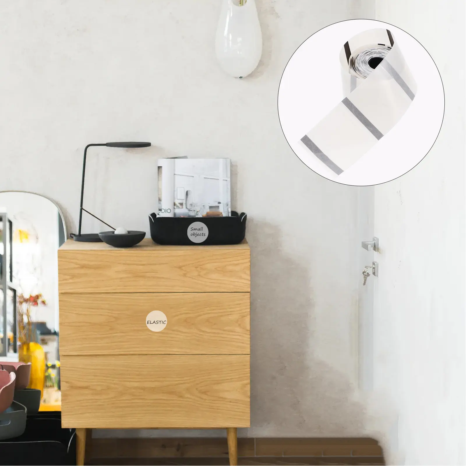 

Label Paper Roll Reusable Sticky Labels for Express Shipping Address Mailing Bottle Plant Price Tags Stickers