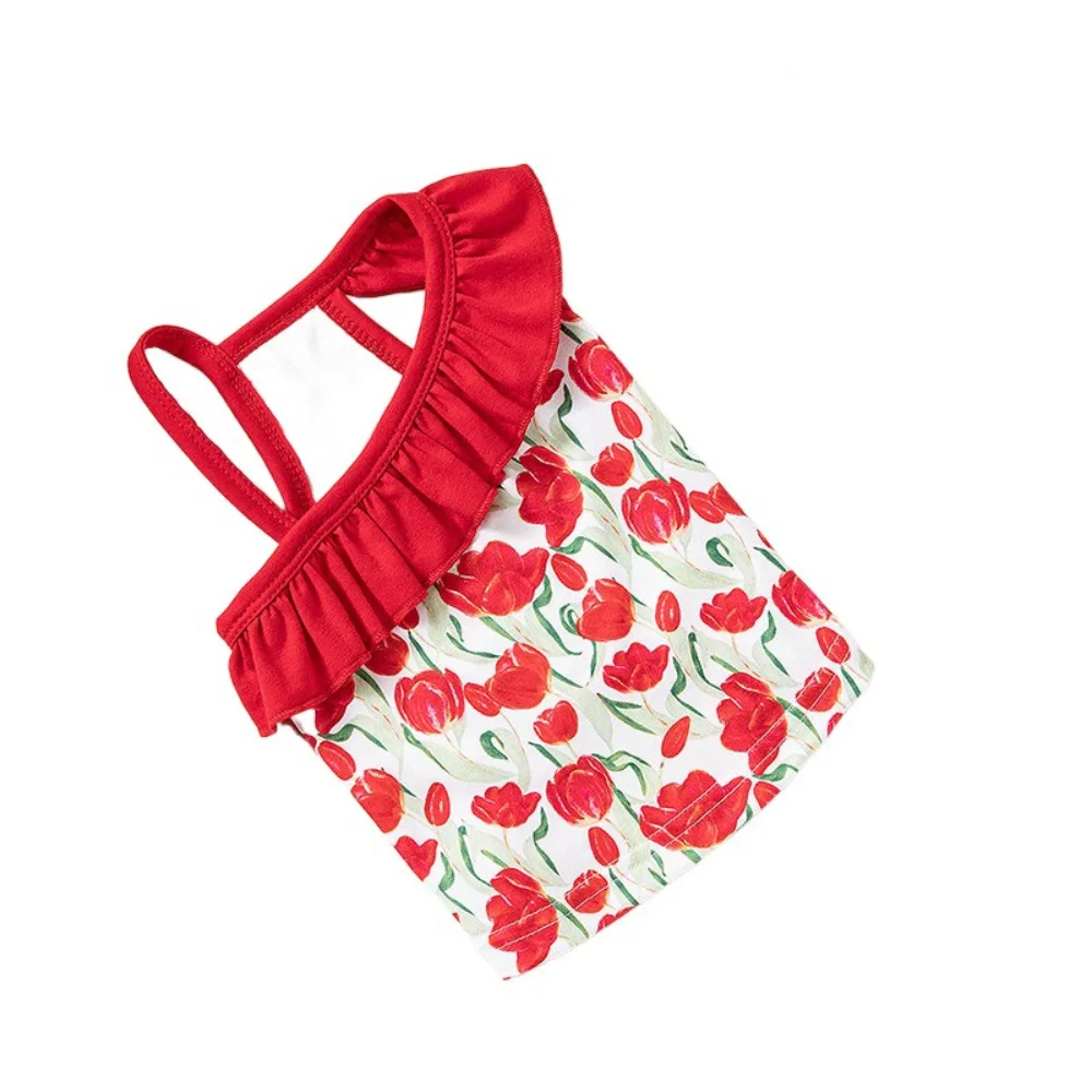 

Cartoon Pattern Pet Summer Clothes Soft Thin Design Pet Princess Dresses Breathable Dog Swimsuit for Puppy Small Animal