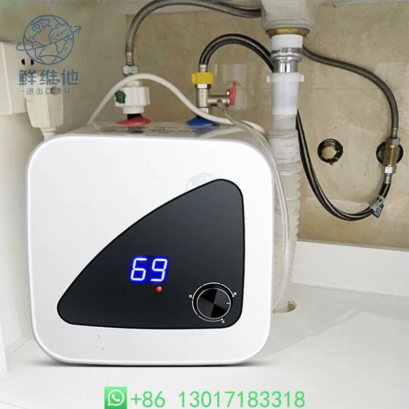 

6L 8L 15L Small Electric Storage Water Heater Fast Heating Compact Household Under Sink Kitchen Hot Water Heater