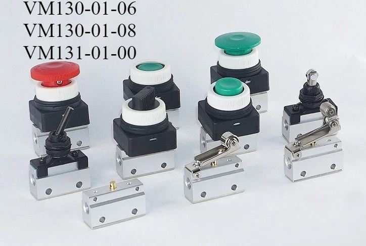 

Ручной механический клапан 3/2 VM131-01 G1/4, двунаправленный контроль потока для заводской автоматизации