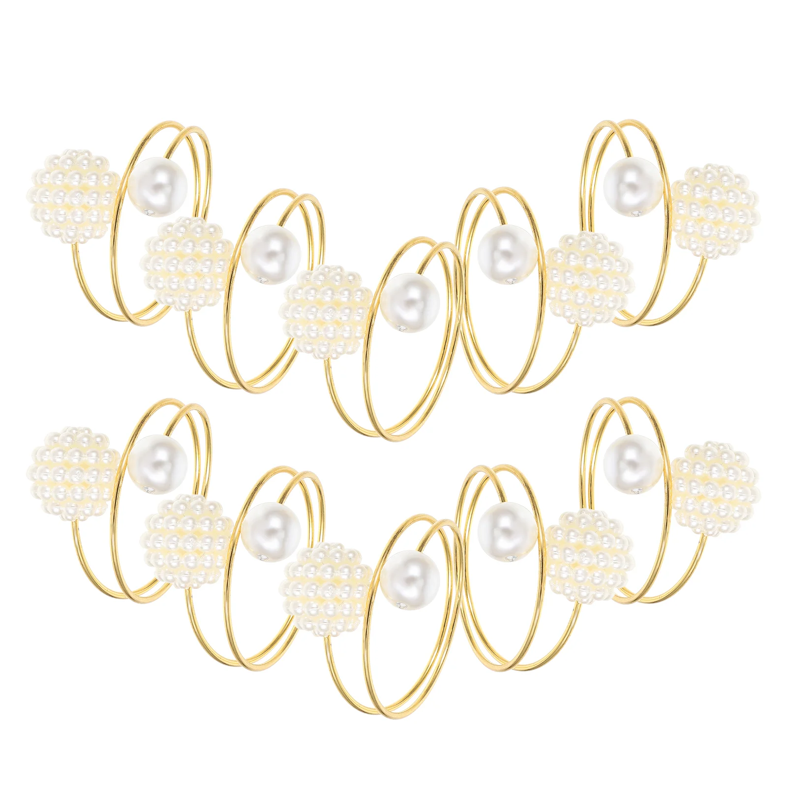 

12 Pcs Napkin Ring Serviette Decor Table Decorations Holders for Party Wedding Dining