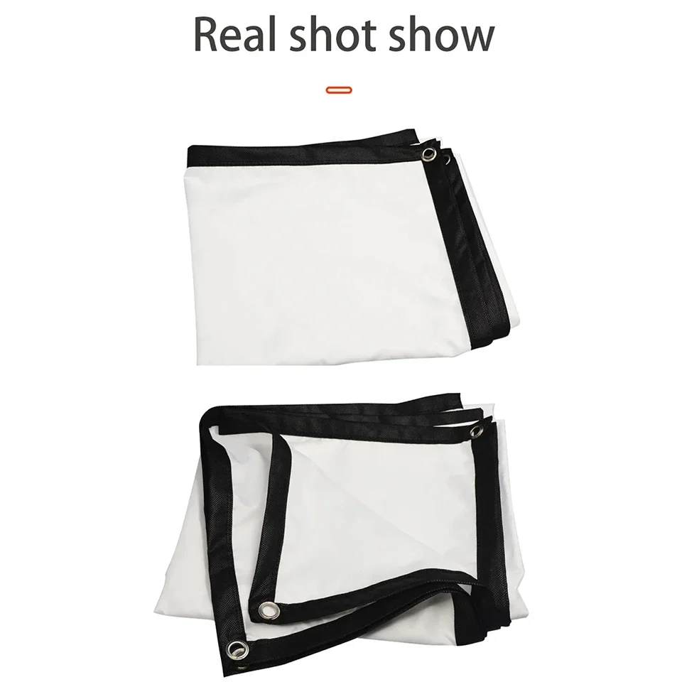 ستارة بروجيكتور بسيطة 16:9 60/72/84/100/120/150 بوصة شاشة عرض عالية الدقة محمولة مسرح سينما منزلي فيلم مكتب منزلي خارجي