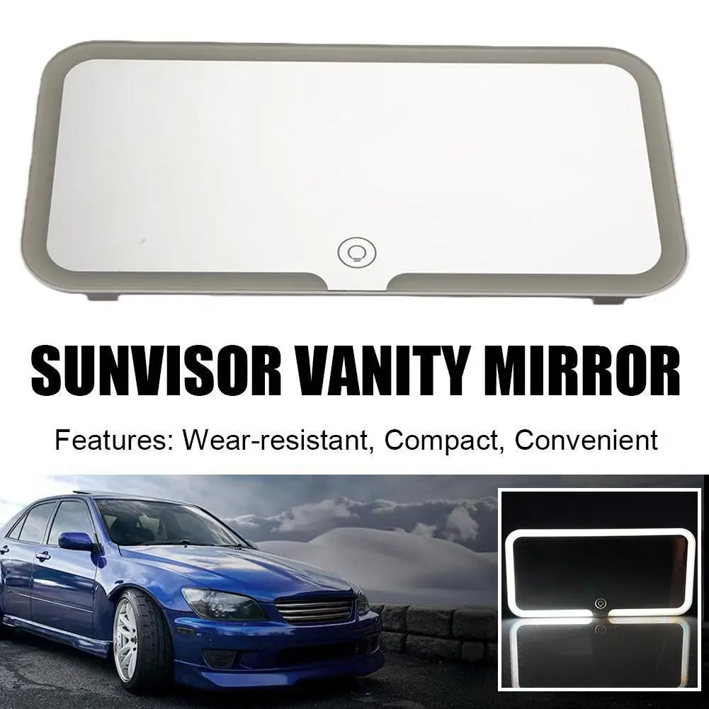 Car Sun Visor Vanity Mirror Rechargeable 3 Led Light Universal Mirror Light Fill Modes Mirror Cosmetic Car Accessories Vani H0Y7