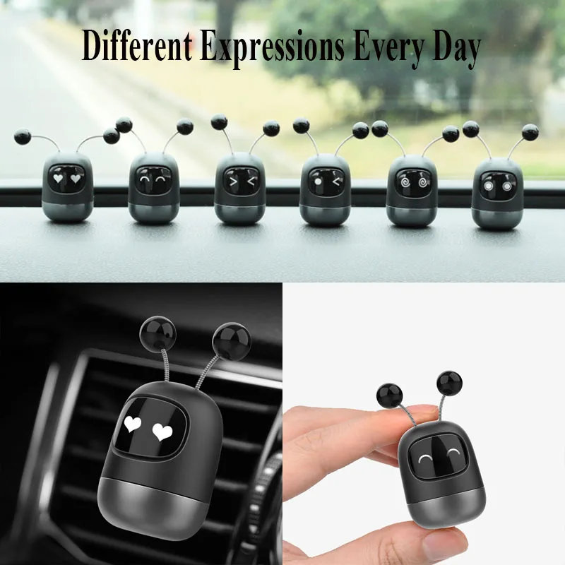 Car Decoration Accessories Expression Robot Car Air Freshener Accessories for Vehicles Car Perfume Air Outlet Fragrance Diffuser