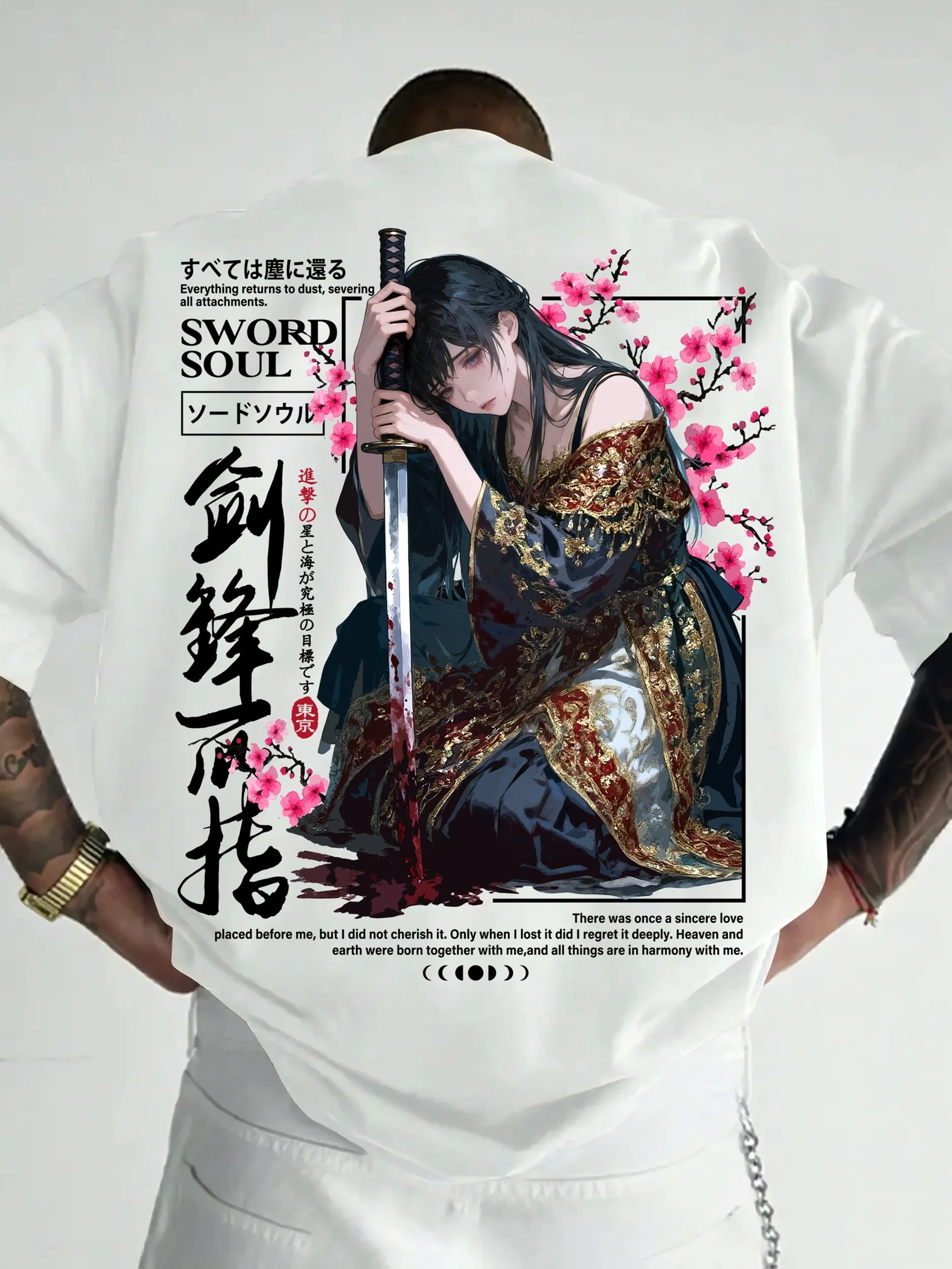 Men  Summer Comic-style Warrior T-shirt Suitable for Daily Wear Suitable for Both Men and Women Trendy Versatile and Fashionable