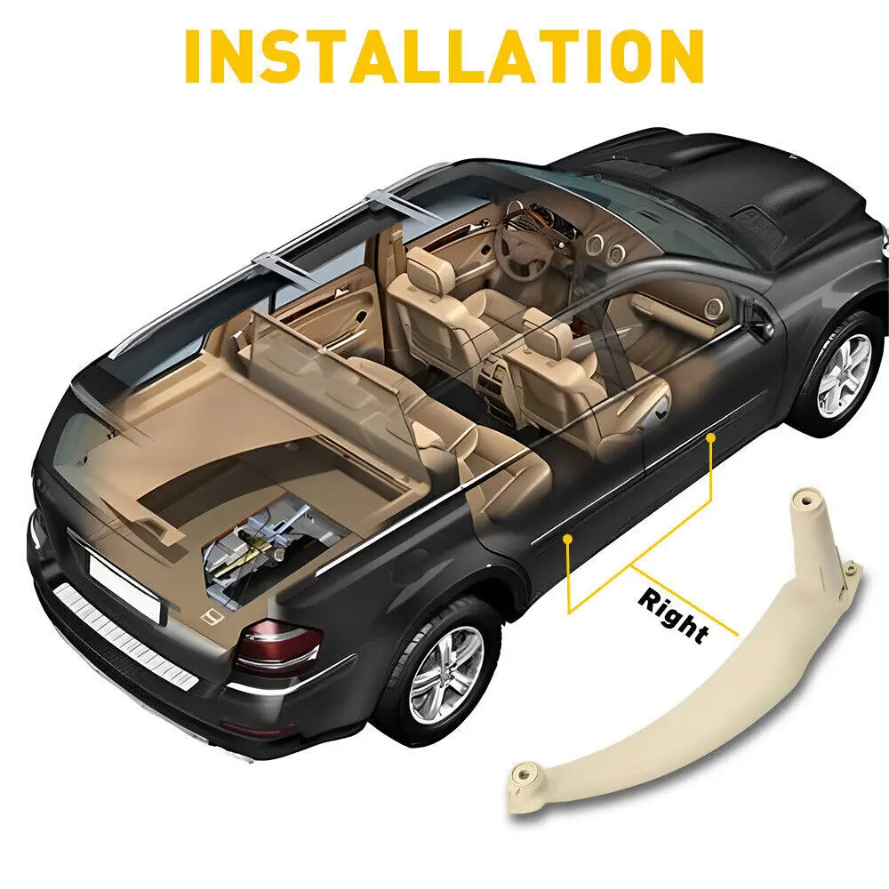 

2 Colors Car Door Handle Pull for BMW X5 X6 E70 E71 2008-2014