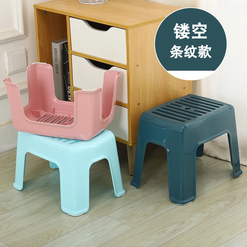 

non slip rubber Thickened plastic stools, footrest stools, household low stools, children's stools, bathroom coffee tables