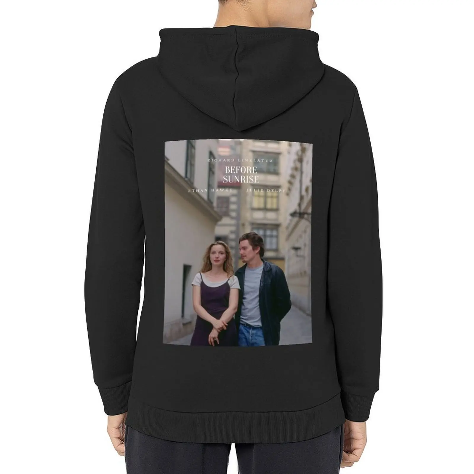 ملصق بقلنسوة قبل شروق الشمس يرتدي الرجال قميص مقنع ملابس رجالية ملابس للرجال هوديي كبير الحجم #1