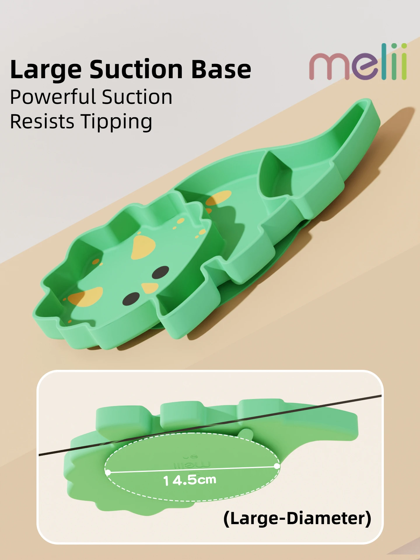 Melii Silicone Suction Plate D - Baby Food Dinner recension och pris