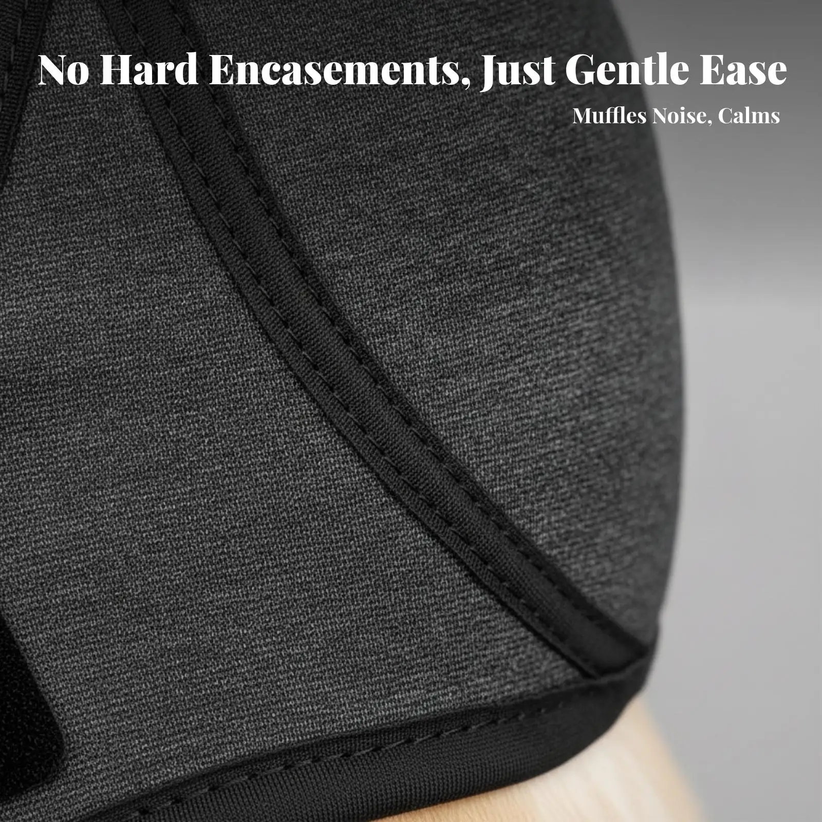 Noise-Reducing Dog Auditory Muffs | Snug Close-Fitting Profile, Dog Head Wrap with Chin Strap, for Grooming