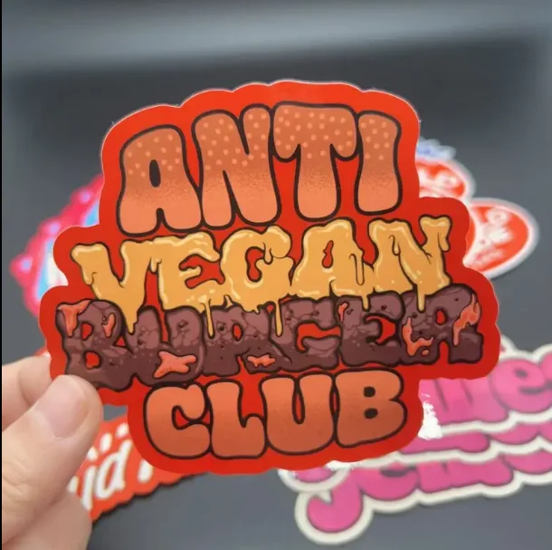 

Customized brand logo die-cutting vinyl adhesive paper printing waterproof notebook stickers labels cartoon stickers