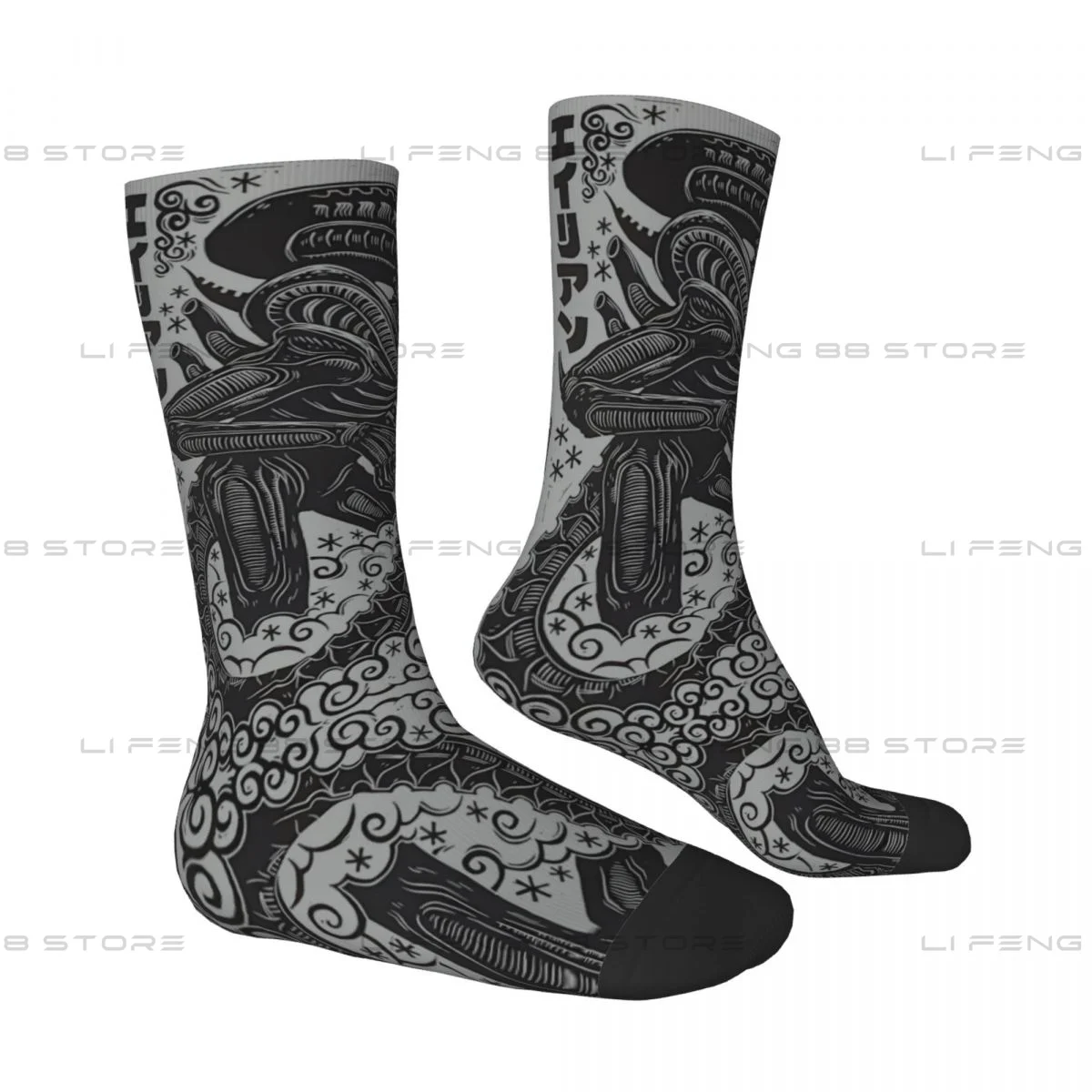 Xenomorph Alien Mencosy Men Women Socks Windproof Novelty Spring Summer Autumn Winter Stockings Gift