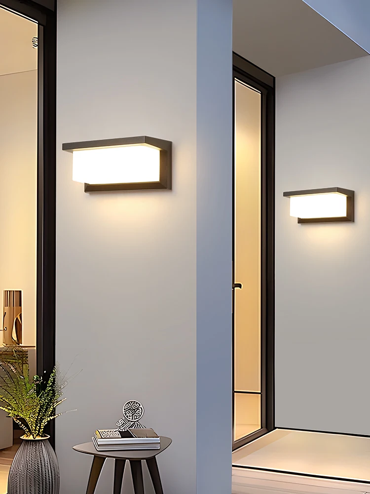 LED في الهواء الطلق الجدار الخفيفة الحديثة داخلي المنزل مقاوم للماء IP65 فناء ضوء الشرفة ضوء شرفة الجدار ضوء بارك ضوء الزخرفية