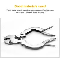 Portable 9 in 1 Pocket Pliers Keychain Pliers Screwdriver Round Head Pliers Gadget Mini EDC Tool Wire Cutter Outdoor