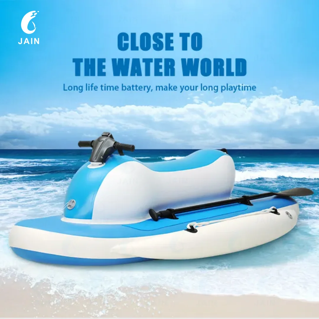 New Design JAIN Inflatable Mini Jet Ski,Electric Motorized Float Boat Toys With Long Endurance For Ocean Waters Diving Water