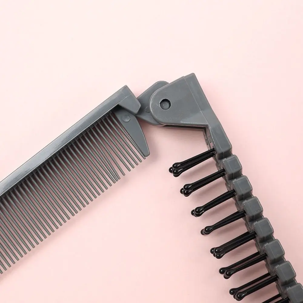 Portable Hair Cutting Brush Folding Pocket Combs Hair Styling Double Head Hair Comb Hairdressing Tools Hair Brush Beard Combs
