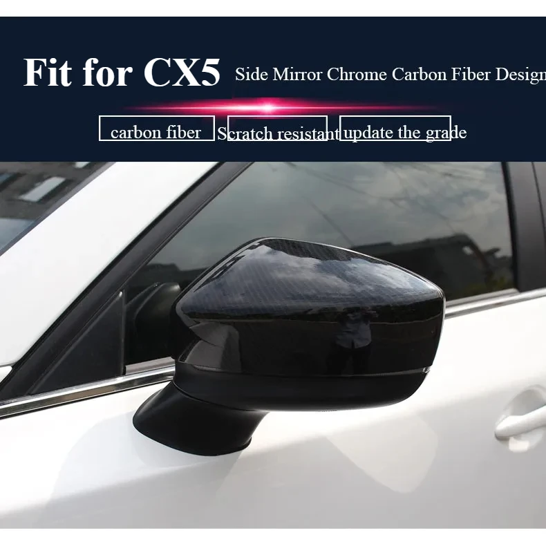 

Mazda CX5 (2nd Gen) Side Mirror Chrome Carbon Fiber Design Cover