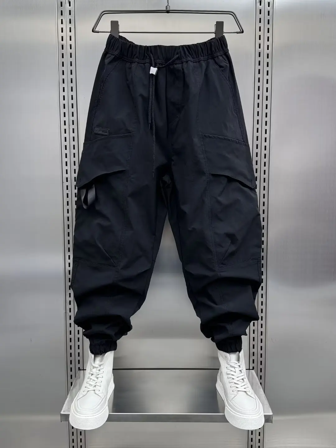 เสื้อผ้าผู้ชายกางเกงฮาเร็มผู้ชายกางเกงลำลองฤดูร้อนกางเกงหลวมสบายระบายอากาศ