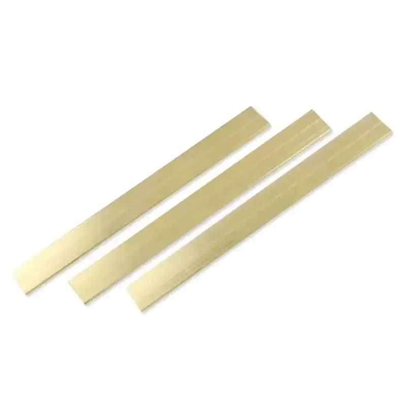 1pcs Length 250mm Solid Brass Row Strip Brass Flat Plate Bar Thickness 3mm 4mm 5mm customize