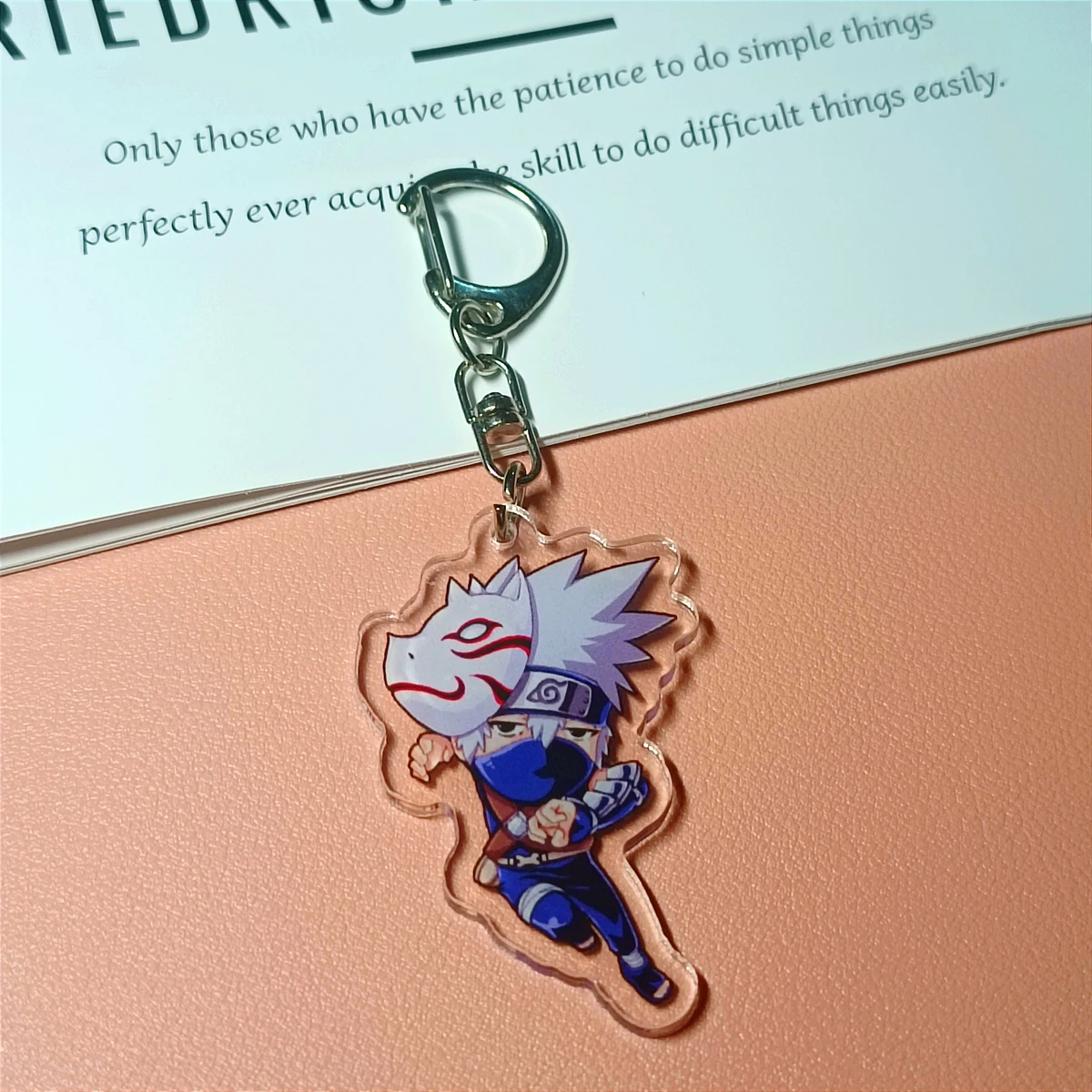 Anime Acrylic Keychain- Sasuke Kakashi Cartoon Character Pendant, Suitable for Bags and Keys,cosplay gifts Perfect Gift for Fans