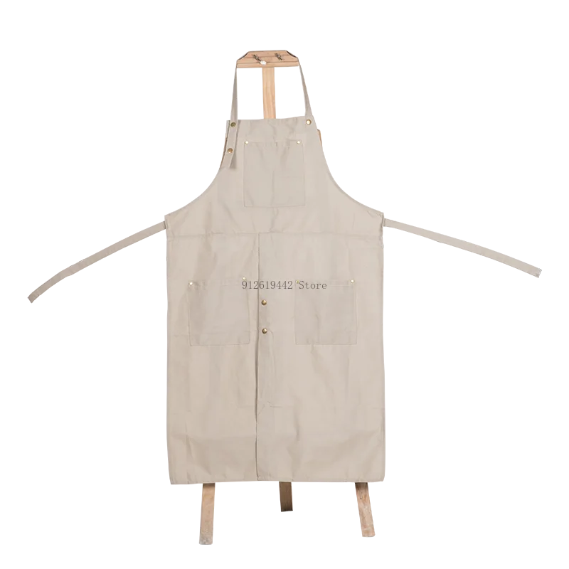 137*64cm Apron for Pottery, Adult Canvas Apron, Handmade Ceramic Sculpture, Mud-retaining Overalls, Anti-oil and Anti-fouling