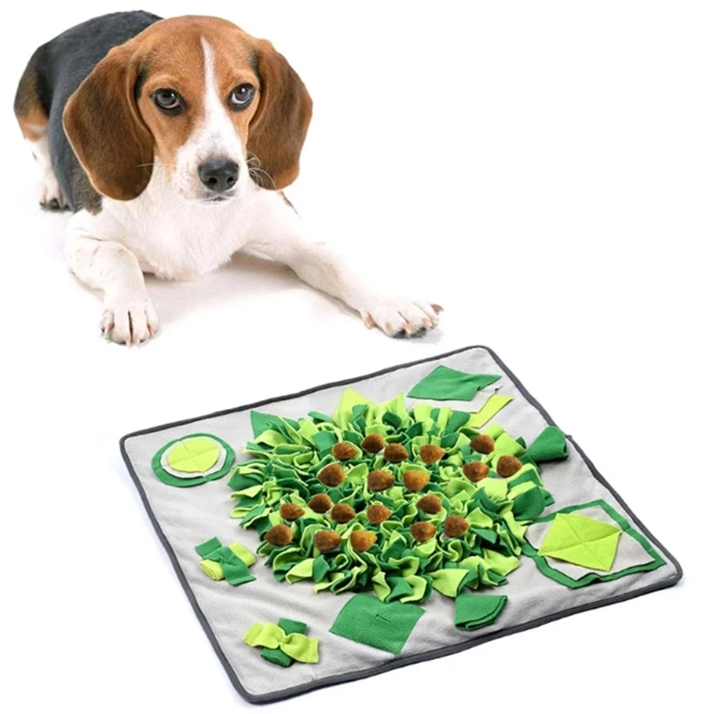 Pet Dog Snuffle Mat Nose Smell Training Blanket Sniffing Pad Slow Feeding Bowl