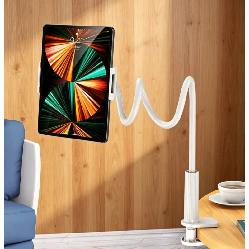 2Pcs Flexible Gooseneck Clip Grip Lazy Stand Bed Desk Tablet Holder For iPad 11" Xiaomi Pad 7 8 Kindle