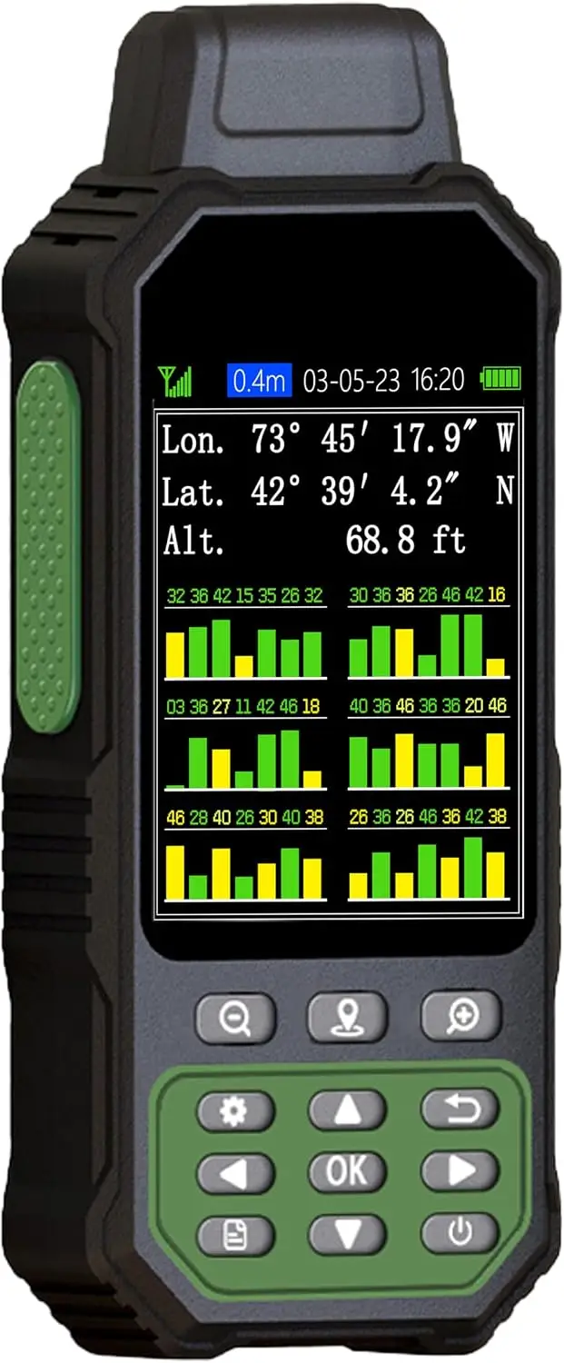 ZL190PLUS Land Surveying Equipment, Handheld GPS for Surveying with 3.2 Inch Color Screen, Multi-GNSS Support, 7 Measuring Model