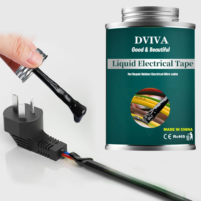 Liquid Electrical Tape Insulating Repair Tape Rubber Electrical Wire Cable Coat Fix Line Glue Fast Dry Sealant 30/50/150ml