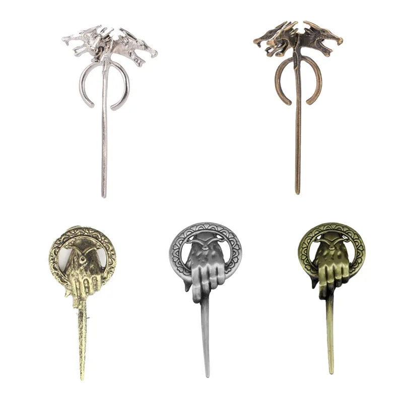 Nuevo Broche de Juego de Tronos, Mano de los Reyes, Canción de Hielo y Fuego, Pin Punk Retro de Moda, Regalo para Hombres y Mujeres