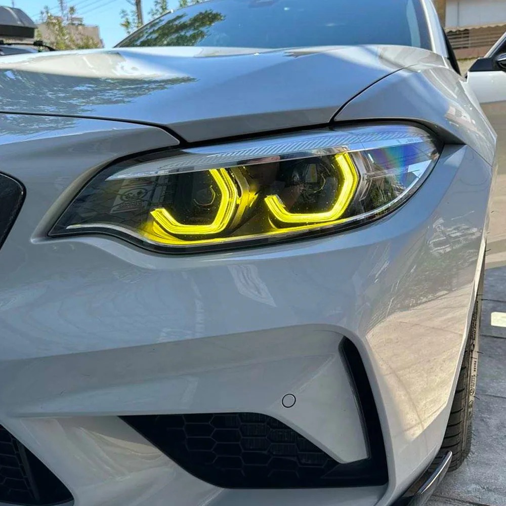 

US Shipping Yellow Angel Eyes DRL Boards For bmw m2 f87 F22 F23 lci 2018-2021 adaptive led headlight daytime running light