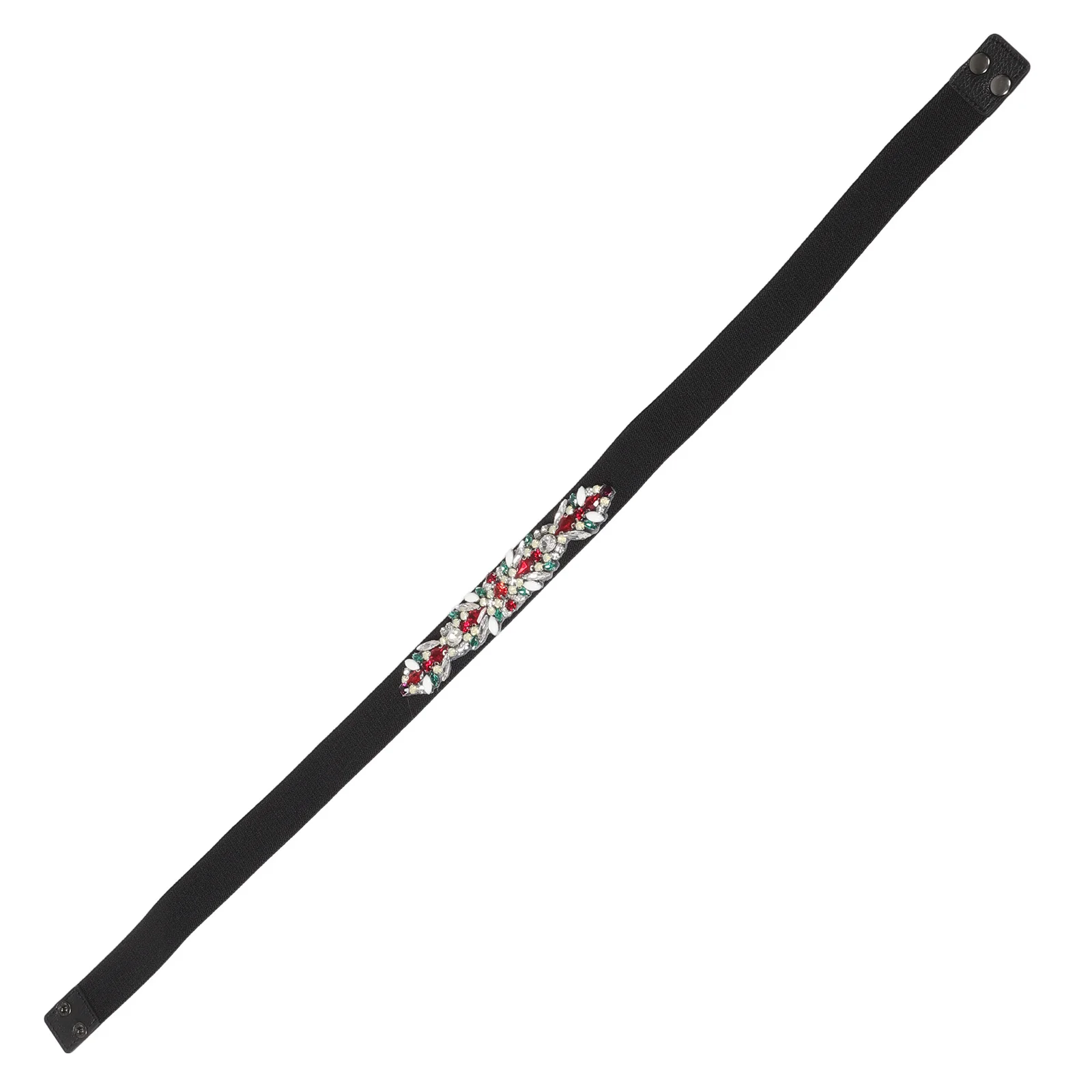 

Beaded Crystal Rhinestone Belt Elegant Stretchy Elastic Waist Cinch for Formal Dresses Evening Gowns Bridal Sparkle Accessory