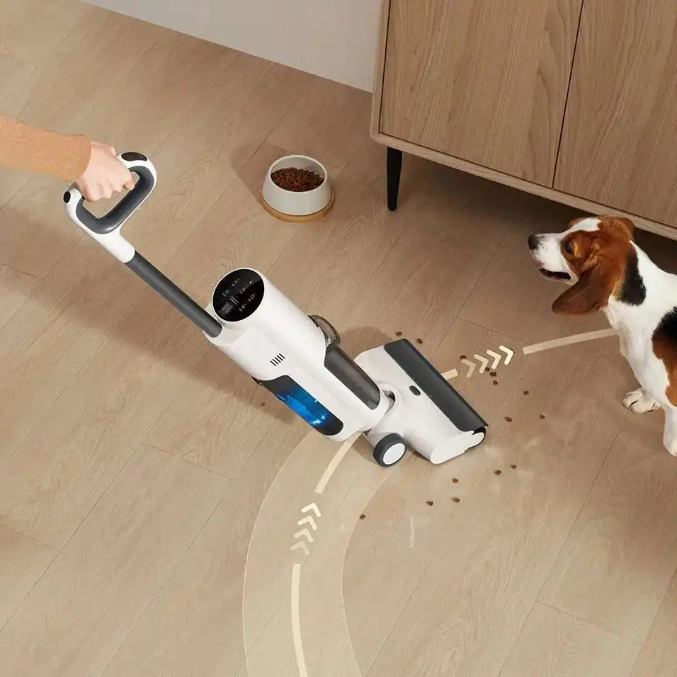 XIAOMI MIJIA Kabelloser Bodenreiniger 4C Anti-Tangle Nass- und Trockensauger Home Selbstreinigende Raupenwalzenbürste Wischen D304