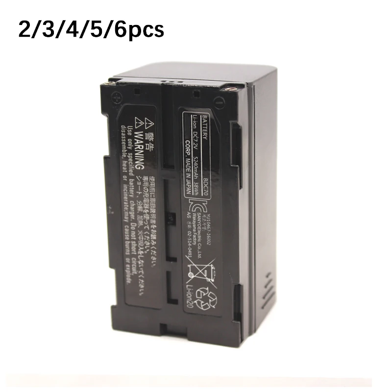 

2pcs 3pcs 4pcs 5pcs 6pcs BDC70 Battery for Topco ES OS DS PS Series Total Station Hiper II Hiper V GNSS Receiver