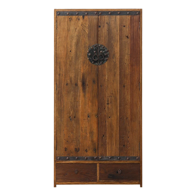 

All solid wood wardrobe tenon and mortise craft home bedroom bed and breakfast clothes hanging wardrobe