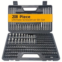 208PCS Screwdriver Bit Set, High Carbon Steel & Chrome Vanadium Steel, Security Bits Included, Professional Screw Tool Kit Box