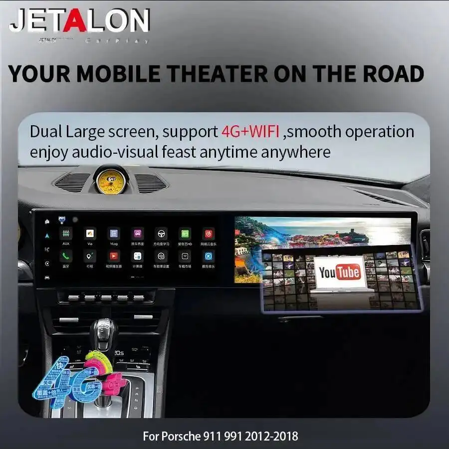 

Мультимедийный Android GPS Auto Carplay двойной 12,3 дюйма для Porsche Cayman 911 991 987 для Porsche Boxster 997 2012-2023 автомобильный радиоприемник