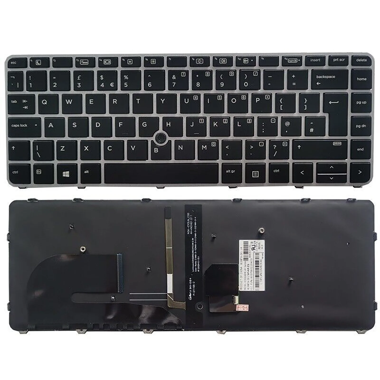 

UK layout for HP Elitebook 840G3/G4 848 G3 745G3/G4 HSTNN-I33C-4 ZBOOK 14u G4 laptop backlit keyboard