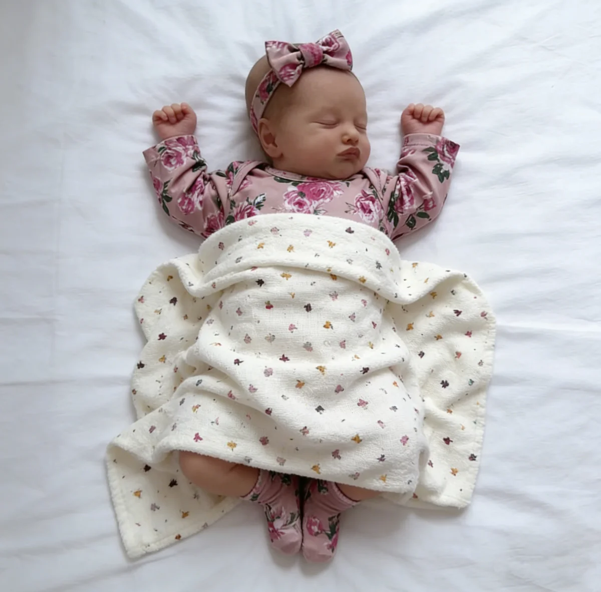 18 Inch Finished Painted Reborn Doll Rosalie With Soft Fabric Body 3D Skin Visible Veins Lifelike Vinyl Newborn Doll