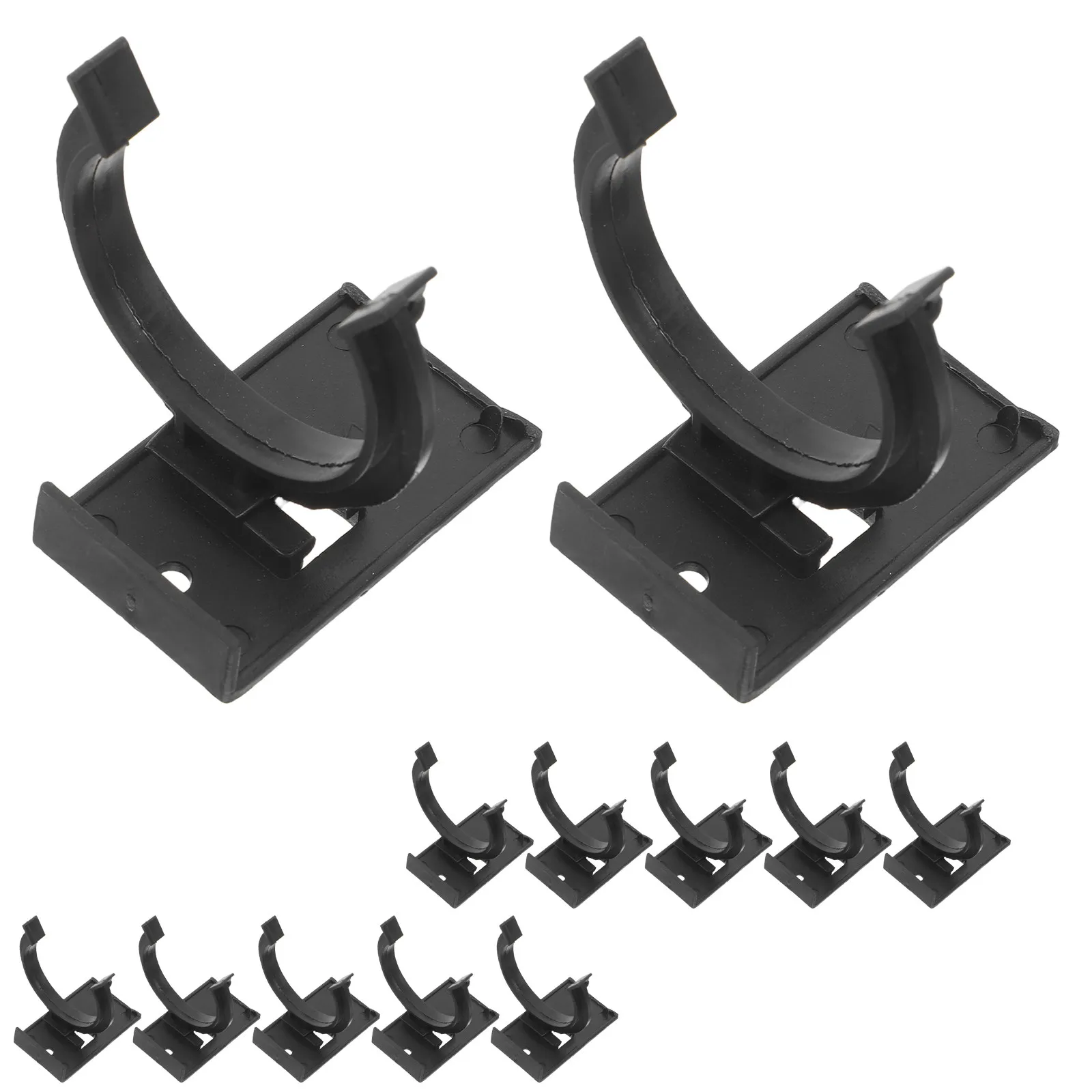 

12 Sets Cabinet Toe Kick Clips Plastic Kitchen Plinth Clips for Fast Stable Kickboard Connection Home Office Use
