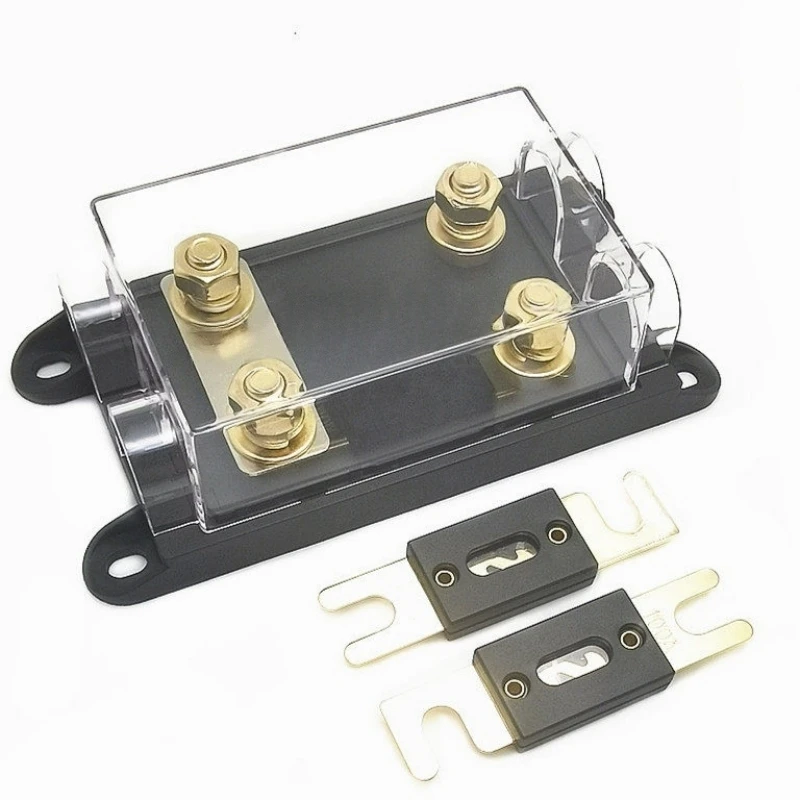 

1Set BH-ANL-202 30A/50A/80A/100A/200A300A/400A Large Fork Bolt Auto Fuse Holder Two-way