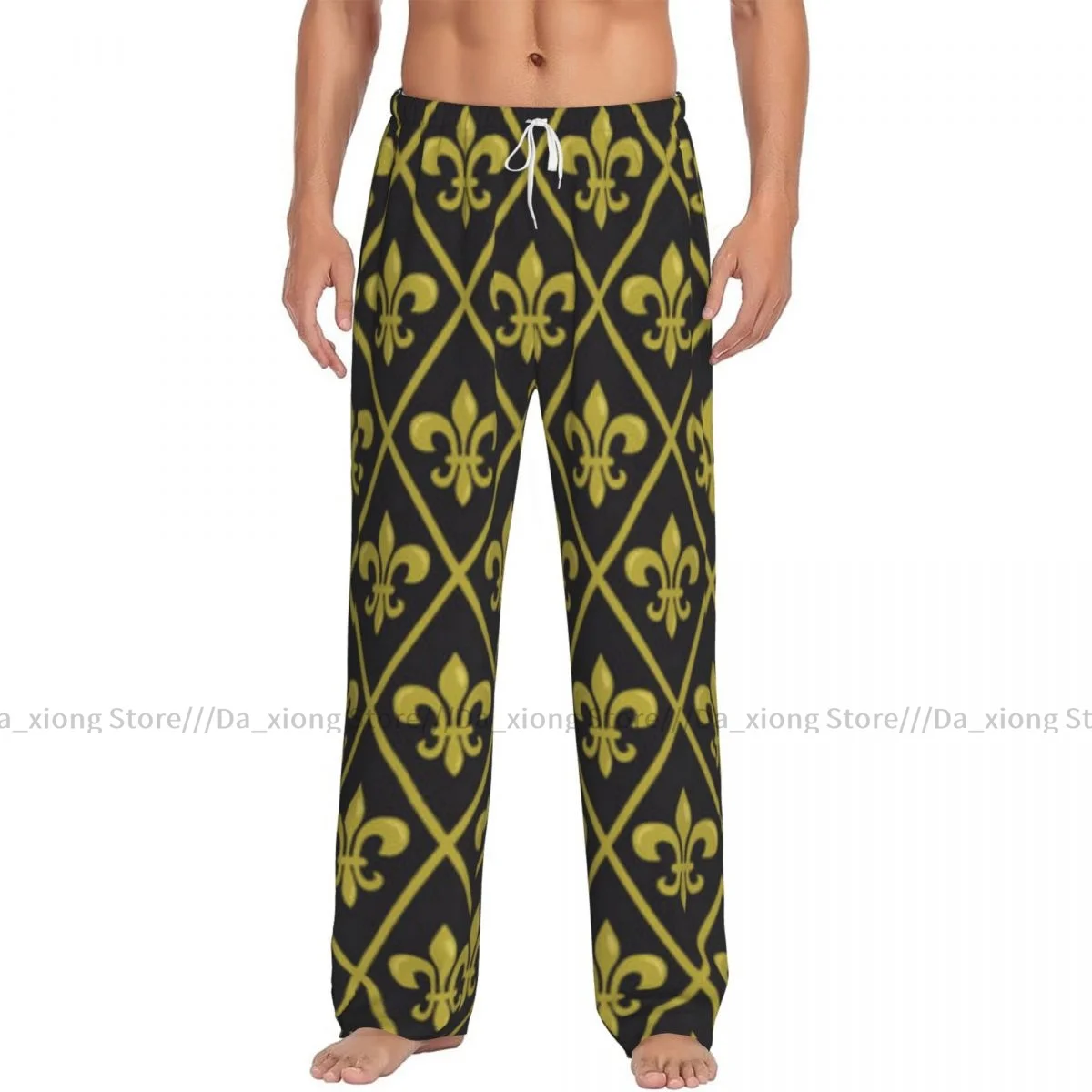 Men's Sleepwear Loose Sleep Pants Pajamas Mardi Gras Carnival Long Lounge Bottoms Casual Homewear