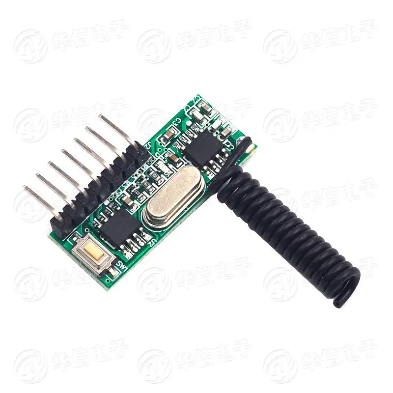 10pcs/lot 315M 433M with Decoding Learning Receiving Module Wireless 315mHz 4-way Self-locking Interlock Remote Control