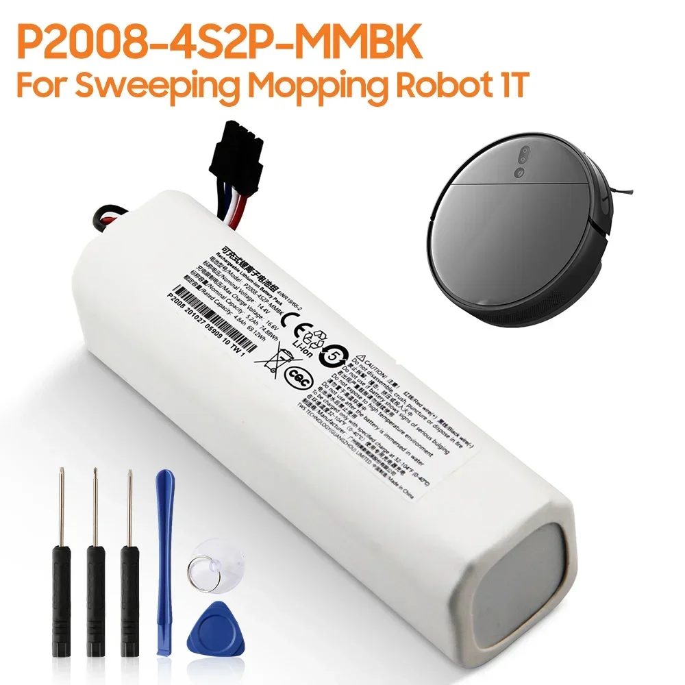 Replacement Battery P2008-4S2P-MMBK For Xiaomi Mijia Mi Sweeping Mopping Robot Vacuum Cleaner 1T Dreame D9 F9 S10 L10Pro L10Plus