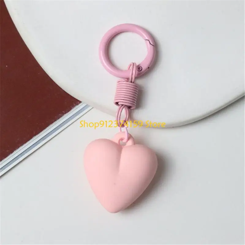 

G5AE Heart Keychain Creative Keyrings Pendant Bag Charm Backpack Charm Car Key Chain