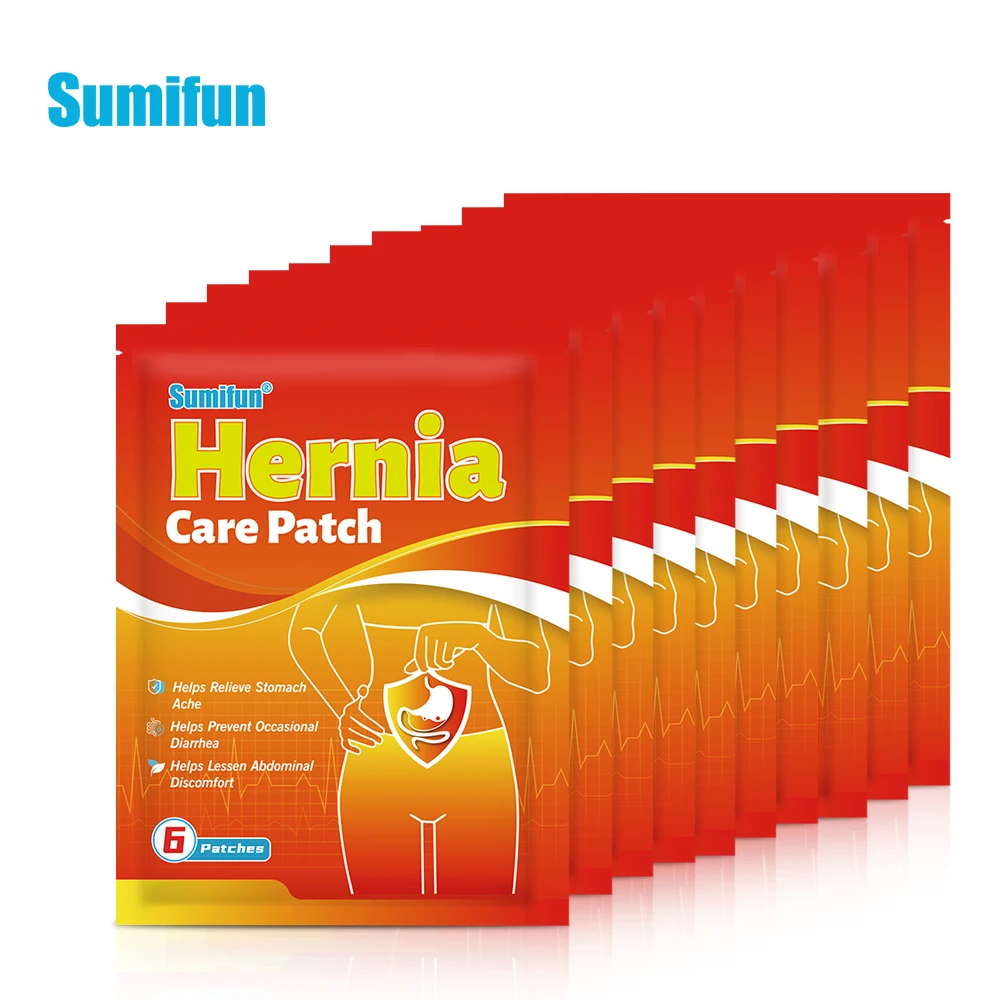 6~60Pcs Sumifun Hernia Treatment Patch Umbilical Femoral Hernia Navel Sticker Abdominal Pain Medical Plaster Chinese Medicine