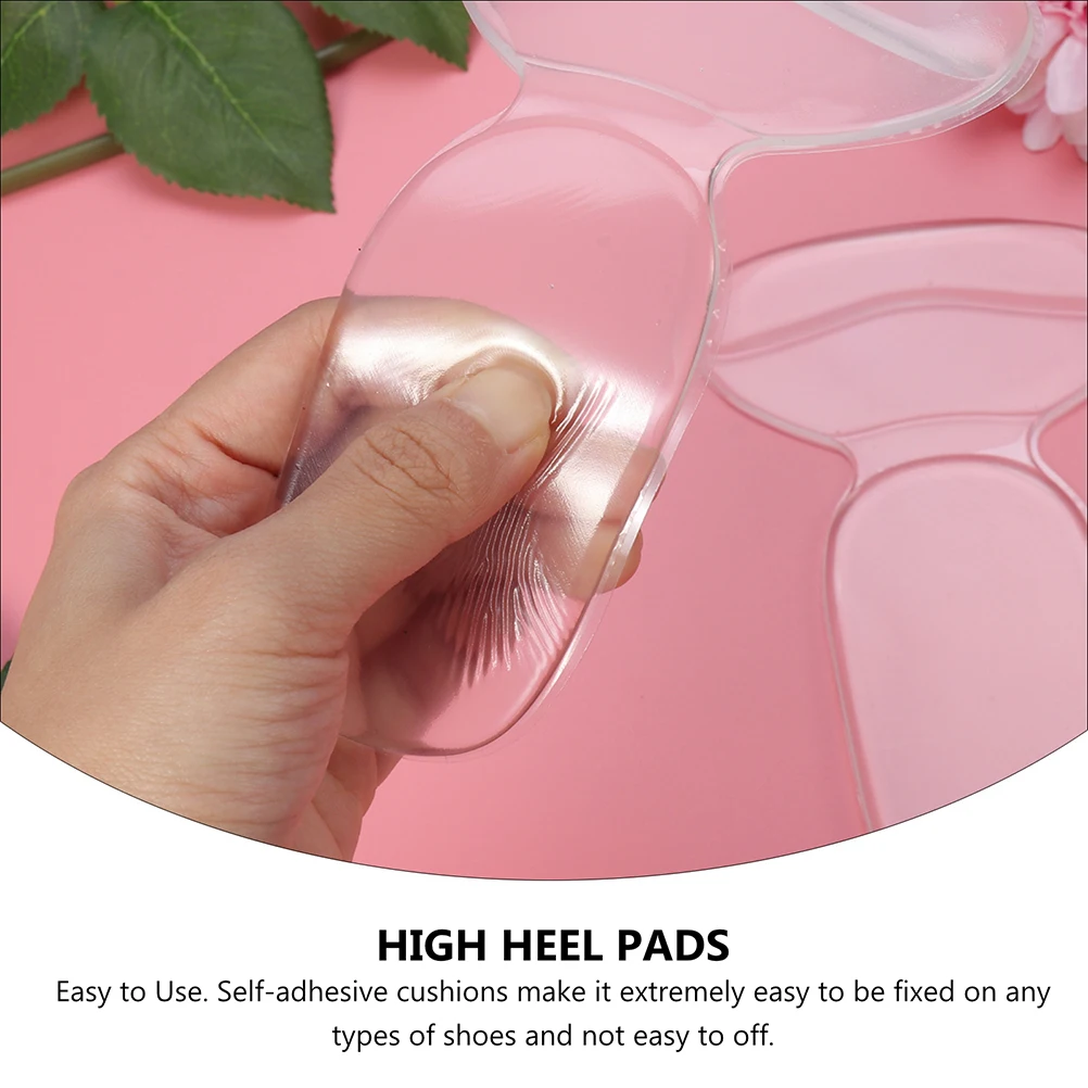 

2 Pairs Thickened Silicone Heel Pads Self Adhesive Back Cushion Prevent Foot Pain Blisters Shoes Rubbing Fit Heels Flats Pumps
