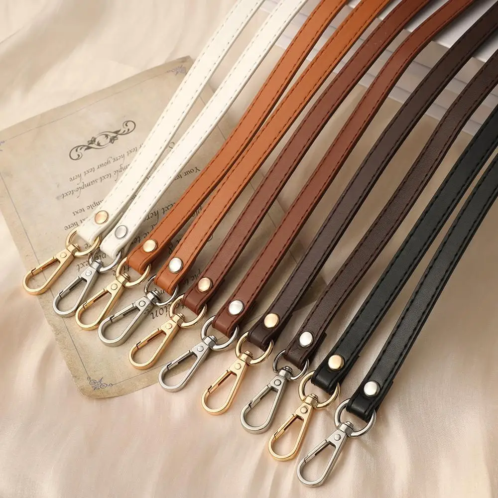 Adjustable Pu Leather Bag Strap 1.2cm Wide Shoulder Bag Handle For Handbag Crossbody Straps Bag Part Shoulder Bags Accessories